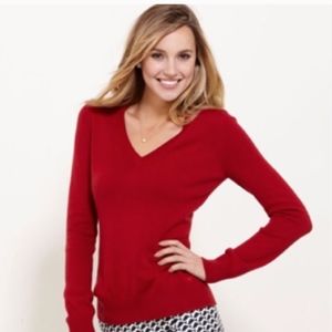 Red V-Neck Sweater